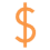 Dollar with solid fill