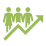 Business Growth with solid fill
